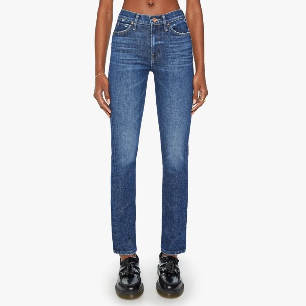 NWT Mother Women’s The Rascal Skimp Yee Haw Straight Leg Denim Jeans Size 28 - Picture 3 of 15